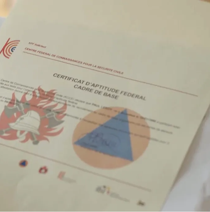 Pompiers en exercice CAF