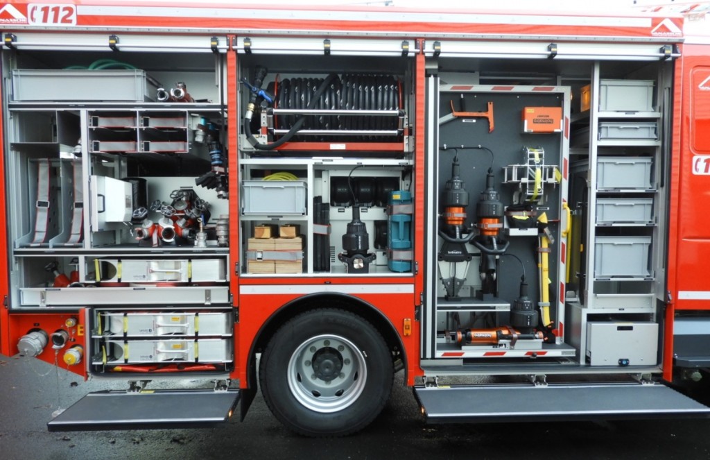 Matériel embarqué pompier